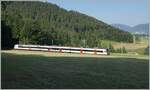 A SBB Domino runs on the Solothurn - Moutier Line (ex SMB now BLS) bei Corcelles BE on the way to Moutier. 

05.06.2023