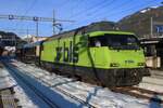 On 1 January 2025 BLS 465 017 enters Zweisimmen with the fast train from Spiez to...