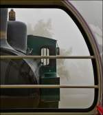 . A BRB train is running through the fog on September 29th, 2013.