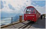 . A BRB train pictured in the summit station Rothorn Kulm on September 27th, 2013.
