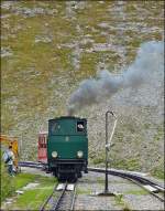 . The coal fired BRB engine N 6 photographed on the passing loop Oberstafel on September 29th, 2013.
