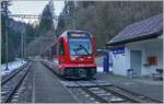 The new CJ ABe 4/12 672 is traveling as R 36 from La Chaux de Fonds to Glovelier and turns around at the Combe Tabeillon turnaround station.

January 13, 2025