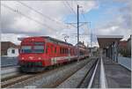 The CJ RBDe 567 182 (UIC 94 85 7 567 182-1) has arrived in Alle with its shuttle train as R51 26430 and is quickly turning around for the return journey to Porrentruy. From the timetable change onwards, SBB Flirt trains will take over the service on the Delémont - Porrentruy - Bonfol and Porrentruy - Bonfol routes every half hour, and the CJ trains will then be retired.

November 3, 2025