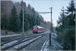 The CJ ABe 4/12 672 reaches Combe Tabeillon station.