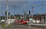 The CJ GTW ABe 2/6 632 arrives as R36 at Le Noiremont station.