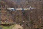 A SSIF Treno Panoramico on the Graglia - Bridge between Trontano and Verigo.
3. April 2014