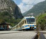 FART/SSiF  Treno Directo  (Fast-train-service) to Domodossola in the Station Ponte Brolla.