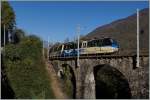 A SSIF  Treno Panoramico  on the Rio Graglia Bridge.