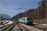 The ABe 6/6  Piemonte  is leaving Re.
19.03.2015