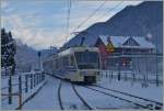 The  Centovalliexpress  from Domodossola to Locarno in Druogno. 08.01.2016