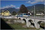 A Ferrovia Vigezzina SSIF Mini Treno Panoramico from Domodossola to Locrno near Malesco.