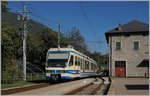 The Ferrovia Vigezzina SSIF ABe 4/6 64 in Trontano.
07.10.2016