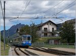 The SSIF Ferrovia Vigezzina ABe 8/8 22  Ticino  in Malesco.
05.09.2016