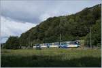 A Ferrovia Vigezzina SSIF treno panoramico on the way to Locarno near Re.