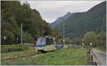 A SSIF  Treno Panoramico  on the way from Domodossola to Locarno between Villette and Re.