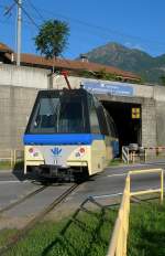 SSIF/FART  Panoramic-Train  is arriving at Domodossola.