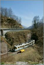 FART local train Camodo - Locarno between Verdasio and Corcapolo.