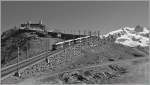 The summit Station of the Gornergrat Railway GGB ( The Matterhorn Railway .