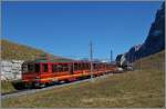 JB local train between Kleine Scheidegg and Eigergletscher. 09.10.2014
