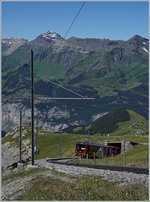 The new Jungfraubahn Bhe 4/8 223 on the way to the Jungfraujoch.
08.08.2016