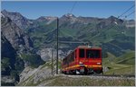 Jungfraubahn Bhe 4/8 218 and 217 near the Eigergletscher Station.