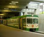 LEB train waits the departure to Bercher in the Lausanne Flon Station.
In the Lausanne Flon Station the gives connection with the Mtro lines M1 and M2 and for this reason the Lausanne Flon station is one of the busiest railway station in the Canton Vaud   
19.01.2009 