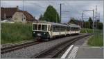 The LEB fast trein 51 from Lausanne to Echallens is arriving at Romanel sur Lausannes.
25.04.2014