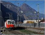 The MC BDeh 4/4 N° 8 on the way to Vernayaz MC by La Bâtiaz.
18.11.2018