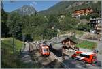 The TMR BDeh 4/8 21 is on its way from Vallorcine to Martigny and has arrived at the Les Marécottes station, where there is also a bus connection.

July 11, 2026