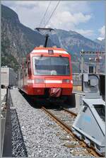 The M-C TMR BDeh 4/8 21 has arrived at the 'new' M-C station of Martigny and is reversing for the return train to Vallorcine.

July 11, 2026