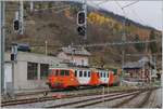 The old ABDe 4/4 N° 7 ( ABDe 537 507-9)  Bagnes  in Orsières.