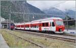 Le TMR Région Alpes NINA RABe 525 039 à Martigny est le service local pour Le Châble.