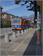 Ice Cream an a Monte Generoso Bhe 4/8 on the Station Place of Capolago Riva San Vitale.