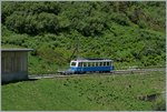 The Bhe 2/4 204 over Jaman on the way to the Rocheres de Naye.