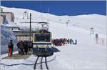 The Rochers de Naye Bhe 4/8 301  Montreux  on the summit station.