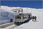 The Rochers de Naye Bhe 4/8 301 on the summit Station Rochers de Naye.
24.03.2018
