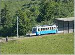 The Bhe 2/4 204 between Jaman and the Rochers de Naye.