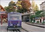 The Rochers de Naye Bhe 4/8 303 by his stop in Glion.