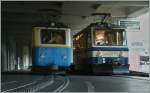 Rochers de Nayes Trains in Montreux: Beh 2/4 204 and Beh 4/8 304.