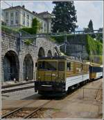 A Goldenpass train photographed in Montreux on May 25th, 2012.