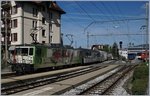 The MOB GDe 4/4 6006 with a Panoramic Express in Chernex.