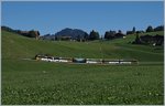The MOB Panoramic Express 3118 from Montreux to Zweisimmen by Schönried.
30.09.2016
