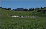 The MOB Panoramic Express 3118 from Montreux to Zweisimmen by Schönried.