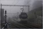 Ten minuts later a heavy fog is comming: Les Avants with a MOB Alpina train to Zweisimmen.
21.12.2016