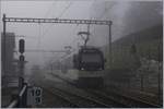 Ten minuts later a heavy fog is comming: Les Avants with a MOB Alpina train to Zweisimmen.
21.12.2016