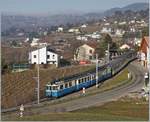 The MOB ABDe 8/8 4003  BERN  with his local train 2213 from Zweisimmen to Montreux by Planchamp.