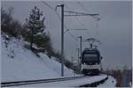 A nwe MOB Alpina Train on the way to Montreux near Plachamps.