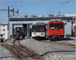 MVR HGem 2/2 and MOB Be 4/4 in Chernex.
(Pictur toke from the Street/Railway Crossing)
27.03.2017