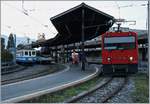 The CEV MVR Hem 2/2 2501, the ABeh 2/6 and two MOB Be 4/4 in Vevey.
18.10.2017