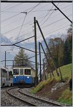The MOB ABDe 8/8 4001 Suisse in Sendy.